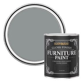 Rust-Oleum Mid-Anthracite Gloss Furniture Paint 750ml