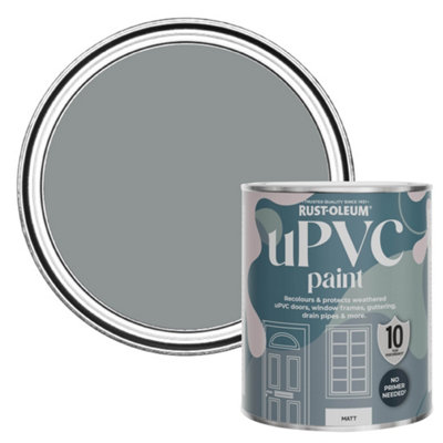 Rust-Oleum Mid-Anthracite Matt UPVC Paint 750ml