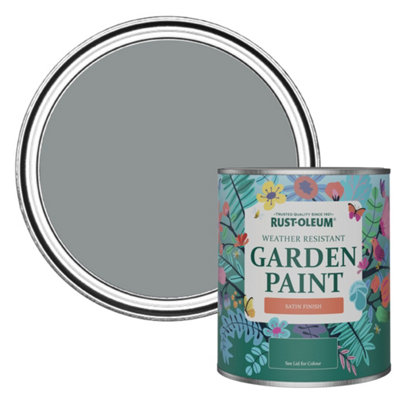 Rust-Oleum Mid-Anthracite Satin Garden Paint 750ml