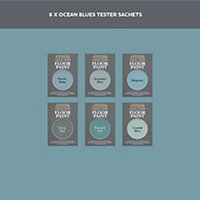 Rust-Oleum Mid Blue Chalky Furniture Paint Tester Samples - 10ml