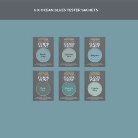 Rust-Oleum Mid Blue Chalky Furniture Paint Tester Samples - 10ml