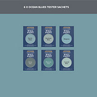 Rust-Oleum Mid Blue Chalky Wall & Ceiling Paint Tester Samples - 10ml