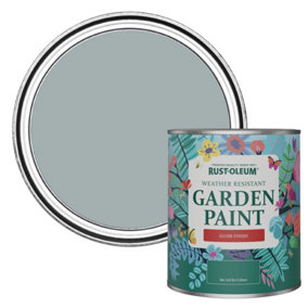 Rust-Oleum Mineral Grey Gloss Garden Paint 750ml
