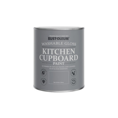 Rust-Oleum Mineral Grey Gloss Kitchen Cupboard Paint 750ml