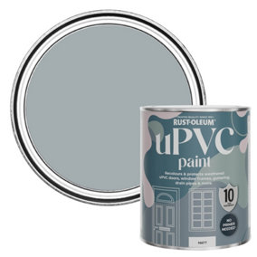 Rust-Oleum Mineral Grey Matt UPVC Paint 750ml