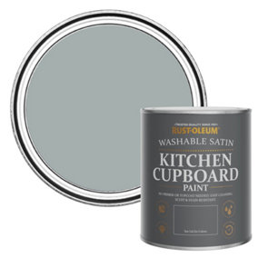 Rust-Oleum Mineral Grey Satin Kitchen Cupboard Paint 750ml