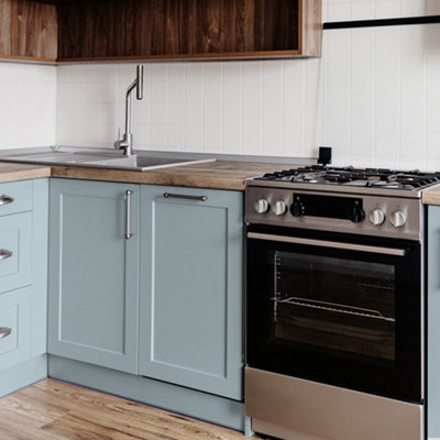 Pitch Grey Kitchen Cupboard Paint - Matt Grey Finish