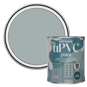 Rust-Oleum Mineral Grey Satin UPVC Paint 750ml