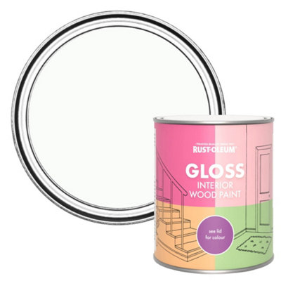 Rust-Oleum Moonstone Gloss Interior Wood Paint 750ml