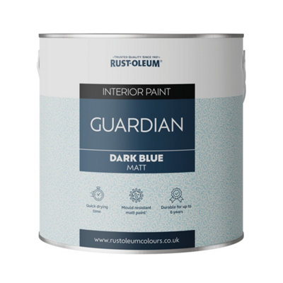 Rust-Oleum mould-resistant Guardian Wall Paint - Dark Blue 2.5L