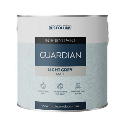 Rust-Oleum mould-resistant Guardian Wall Paint - Light Grey 2.5L