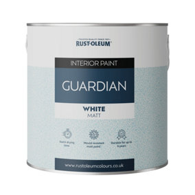 Rust-Oleum mould-resistant Guardian Wall Paint - White 2.5L