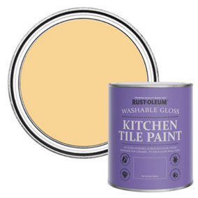 Rust-Oleum Mustard Gloss Kitchen Tile Paint 750ml