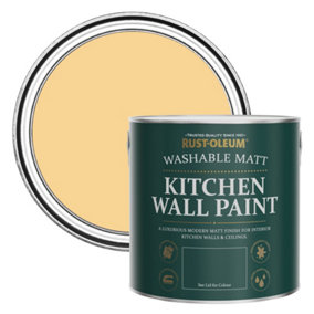 Rust-Oleum Mustard Matt Kitchen Wall Paint 2.5l