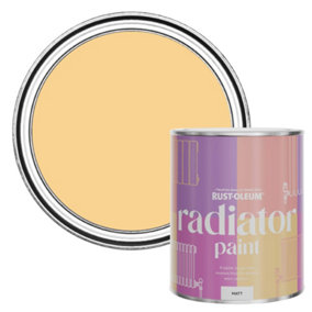 Rust-Oleum Mustard Matt Radiator Paint 750ml