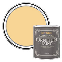 Rust-Oleum Mustard Satin Furniture Paint 750ml