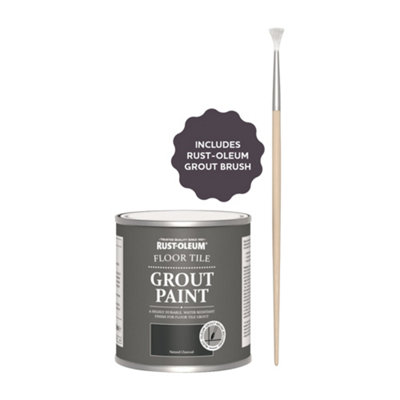 Rust-Oleum Natural Charcoal (Black) Floor Grout Paint 250ml