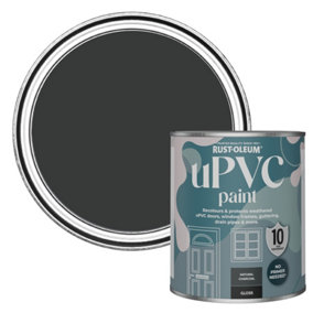 Rust-Oleum Natural Charcoal (Black) Gloss UPVC Paint 750ml