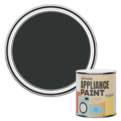 Rust-Oleum Natural Charcoal (Black) Matt Appliance Paint 250ml
