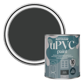 Rust-Oleum Natural Charcoal (Black) Satin UPVC Paint 750ml