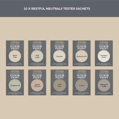 Rust-Oleum Neutral Chalky Floor Paint Tester Samples - 10ml