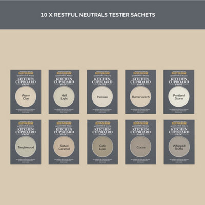 RustOleum Neutral Matt Kitchen Cupboard Paint Tester Samples 10ml