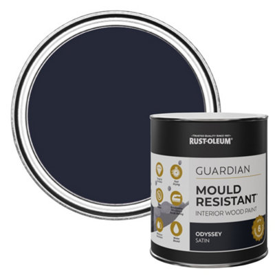 Rust-Oleum Odyssey Guardian Satin Mould Resistant Interior Wood Paint 750ml