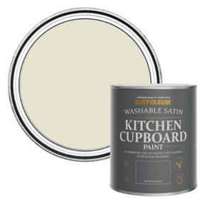 Rust-Oleum Oyster Satin Kitchen Cupboard Paint 750ml