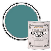 Rust-Oleum Peacock Suit Chalky Furniture Paint 750ml
