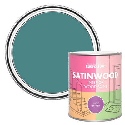 Rust-Oleum Peacock Suit Satinwood Interior Paint 750ml