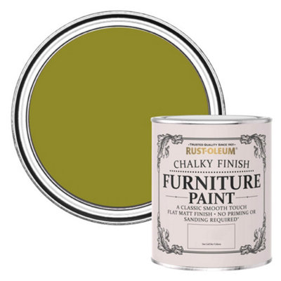 Rust-Oleum Pickled Olive Chalky Furniture Paint 750ml