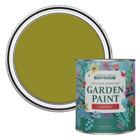 Rust-Oleum Pickled Olive Gloss Garden Paint 750ml