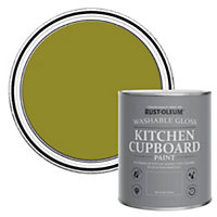 Rust-Oleum Pickled Olive Gloss Kitchen Cupboard Paint 750ml