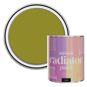Rust-Oleum Pickled Olive Gloss Radiator Paint 750ml