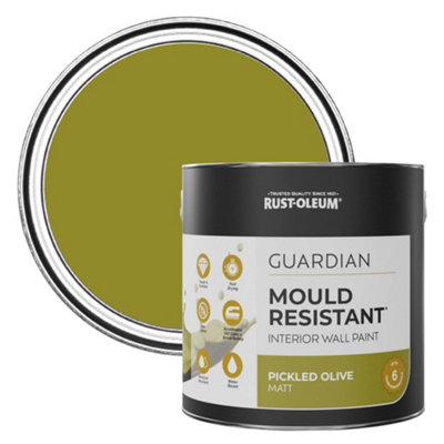 Rust-Oleum Pickled Olive Guardian Mould Resistant Wall Paint 2.5L