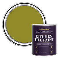 Rust-Oleum Pickled Olive Matt Kitchen Tile Paint 750ml