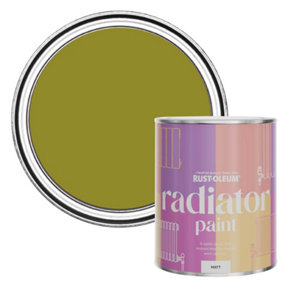Rust-Oleum Pickled Olive Matt Radiator Paint 750ml