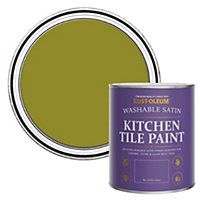 Rust-Oleum Pickled Olive Satin Kitchen Tile Paint 750ml
