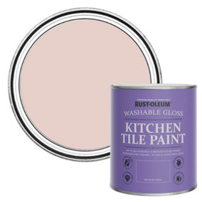 Rust-Oleum Pink Champagne Gloss Kitchen Tile Paint 750ml