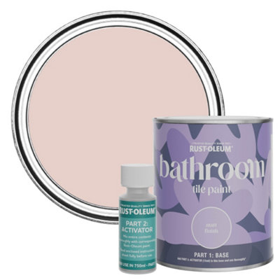 Rust-Oleum Pink Champagne Matt Bathroom Tile Paint 750ml