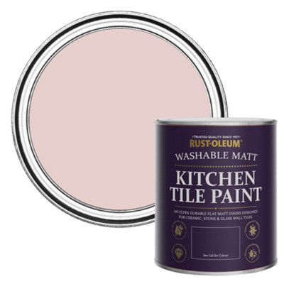 Rust-Oleum Pink Champagne Matt Kitchen Tile Paint 750ml