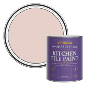 Rust-Oleum Pink Champagne Satin Kitchen Tile Paint 750ml