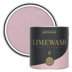 Rust-Oleum Pink Limewash Effect Wall Paint - No.204 2.5L