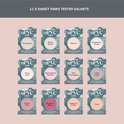 Rust-Oleum Pink Satin uPVC Paint Tester Samples - 10ml | DIY at B&Q