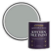 Rust-Oleum Pitch Grey Matt Kitchen Tile Paint 750ml