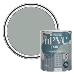 Rust-Oleum Pitch Grey Matt UPVC Paint 750ml