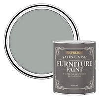 Rust-Oleum Pitch Grey Satin Furniture Paint 750ml