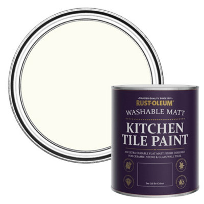 Rust-Oleum Porcelain Matt Kitchen Tile Paint 750ml