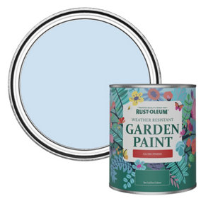 Rust-Oleum Powder Blue Gloss Garden Paint 750ml
