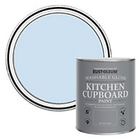 Rust-Oleum Powder Blue Gloss Kitchen Cupboard Paint 750ml